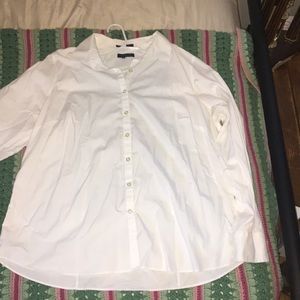 Lands end women’s white button shirt